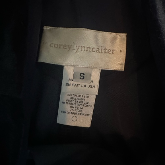 Corey Lynn Calter Anthropologie Blue Velvet Dress - Picture 7 of 7